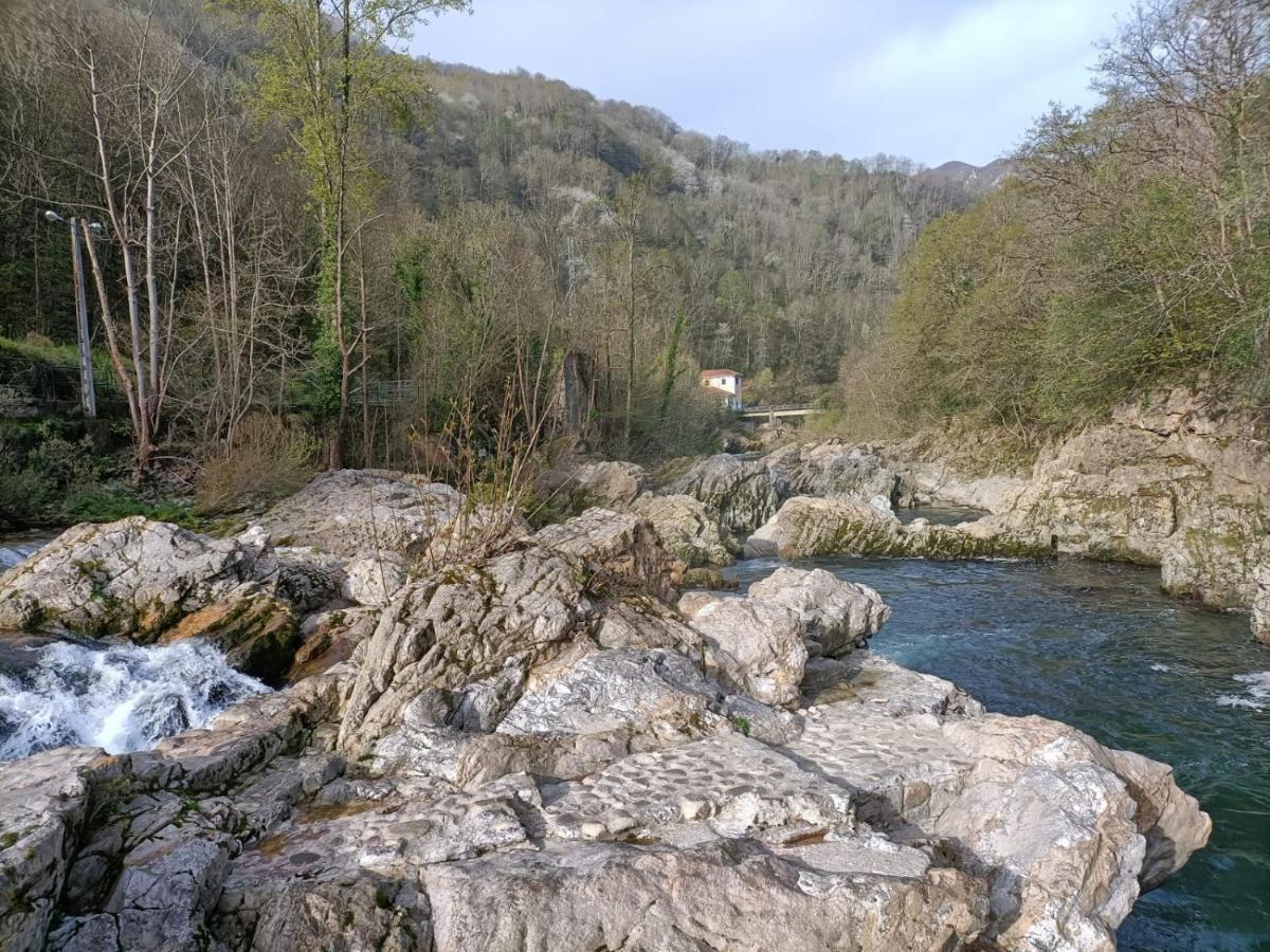 La Salmonera Cangas De Onis Cano Bagian luar foto